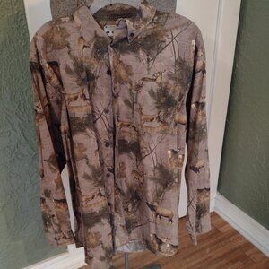 Men's Columbia Deer/Hunting Print Shirt